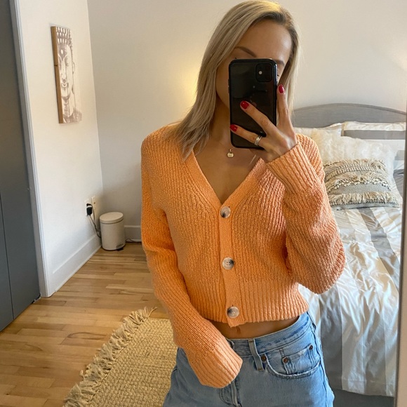 Orange neo cardigan - Picture 3 of 3